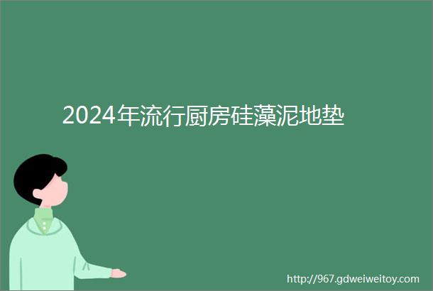 2024年流行厨房硅藻泥地垫